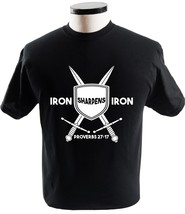 Iron Sharpens Iron Christian T Shirt For Men And Women Religion T-Shirts - £13.54 GBP+