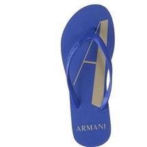 A/X Armani Exchange Flips Flops Soft Cobalt/Toasted Almond ( 8 ) - $89.07
