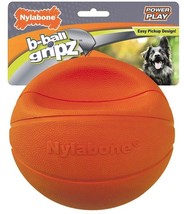 Nylabone Power Play B-Ball Grips Basketball Large 6.5&quot; Dog Toy - £59.28 GBP