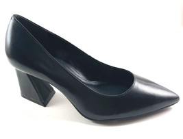 Vince Camuto Hailenda Black Leather Mid Heel Pointed Toe Pump Choose Sz/Color - £79.13 GBP