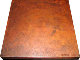 36x36 Copper Table-Top Light Patina - $550.00