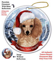 Assorted Poodle Howliday Dog Christmas Ornament Decoration - $15.49