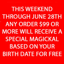 THROUGH SUN! FREE SPECIAL BIRTH DATE MAGICKAL W ORDERS $99 OR MORE MAGICK  image 2