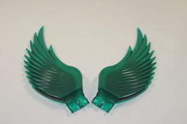 Green Wings For Flying Goddess Angel Novelty Custom Hood Ornament New - £23.50 GBP