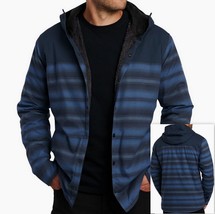 Kuhl Men&#39;s JOYRYDR Hoody Jacket Fleece Lined Long Sleeve Shirt Size L Blue Ridge - £84.94 GBP