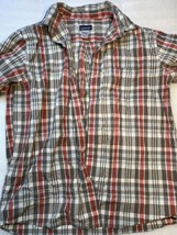 Patagonia Shirt Adult Large L Plaid Short Sleeve Button Up Casual Mens - £17.84 GBP