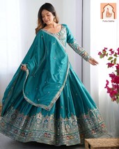 Verdant Splendor: Exquisite Green Lehenga Choli for Elegant Women - $75.00