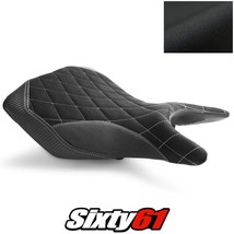 Yamaha R3 Seat Cover 2015-2021 2022 Front Black White Luimoto Tec-Grip Suede - £157.31 GBP
