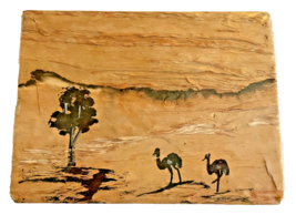 Picture Painted on Bark Authentic Western Australia Aboriginal Tradition... - £48.47 GBP