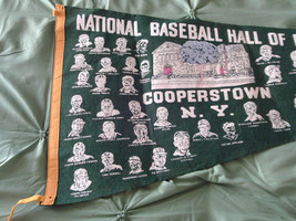 Vintage National Baseball Hall Of Fame - *45 Member* - Logo Banner 35 &quot; - £234.93 GBP