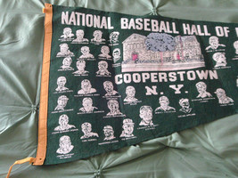 Vintage National Baseball Hall Of Fame - *45 Member* - Logo Banner 35 &quot; - £224.36 GBP