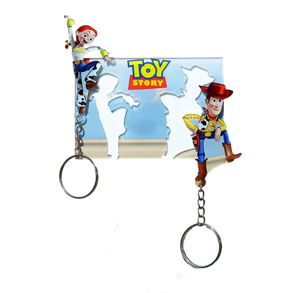 Toy Story Couple Keychain Hanger Woody and Tracey Wall Key Holder Home -... - $2.46 CAD