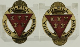 Vintage US Military DUI Insignia Pin Set 3rd Division Artillery - $12.35
