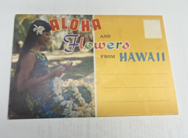 Aloha &amp; Flowers from Hawaii Souvenir Folder 14 Cards - £10.24 GBP