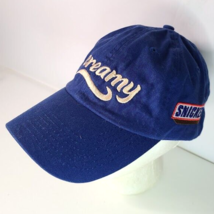 Snickers Creamy Baseball Cap Hat Blue Adjustable strap back - $12.82