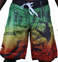 T.I.T.S. Two In The Shirt Hot Girl Beach Jamaica Swim Surf Board Shorts ... - £20.67 GBP