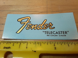 Telecaster Guitar Premium Waterslide Decal Reproduction Logo Metallic Go... - $12.00