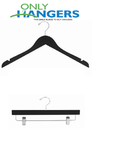 Only Hangers Black Wooden Set of 20 Shirt &amp; 10 Pant Hangers - £40.63 GBP