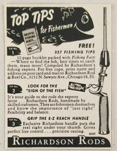 1950 Print Ad Richardson Fishing Rods with EZ Reach Handle Chicago,IL - $8.32