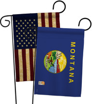 Montana - Impressions Decorative USA Vintage - Applique Garden Flags Pack - GP19 - £24.69 GBP