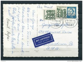 Germany 1965  Beatiful Postal card to USA  Bad Waldsee (Wurtt.) Used - £2.38 GBP