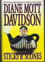 Sticks and Scones by Diane Mott Davidson 2001 Goldy Bear Cozy Mystery #10 1st ed - £30.36 GBP