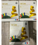 3 GE Color Choice 150 49.6-ft Warm White/Multicolor Changing LED Mini Li... - $85.13