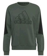 ADIDAS ~ HJ9934 M FI BOS ~ Crewneck Long Sleeve ~ Sweatshirt ~ GREEN ~ L... - $720.03 MXN