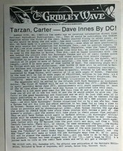 THE GRIDLEY WAVE #32 1971 4-page early ERB Tarzan Edgar Rice Burroughs fanzine  - £11.86 GBP