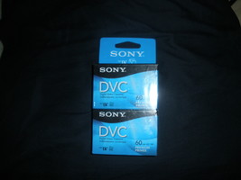 Sealed Sony DVC Digital Video Cassette Tapes Mini DV Premium 60min two pack - £7.97 GBP
