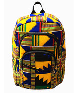 Kente Print African Backpack Book Bag Rucksack Handmade Backpack Fabric ... - $754.65 MXN