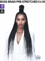 BOSS BRAID PRE-STRETCHED 54&quot; 3X MORE VALUE PRE-LAYERED SOFT TEXTURE 100%... - $4.59