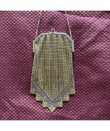Roaring Twenties WHITING &amp; DAVIS MESH PURSE, Flat Armor Enameled Beautif... - $266.57 CAD