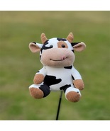 Golf Driver Fairway Wood Hybrid Putter Head Cover Cute Plush Animal Cow ... - $17.80+