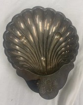 Vintage EGW&amp;S Silver Plated Footed Shell Dish - $16.72