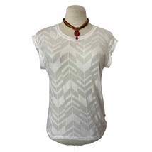 Express translucent White Short Sleeve T-shirt Size XS - £15.46 GBP