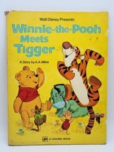 Book Golden Walt Winnie Pooh Meets Tigger Disney S Big Vtg HC 1975 12th Printing - £5.34 GBP