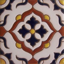 Relief Tiles &quot;Cobalt Fleur of Lis&quot; - £267.78 GBP