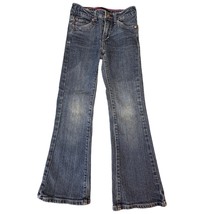 Levi&#39;s Girls 6X Flare Adjustable Waist Blue Denim Jeans - $11.29