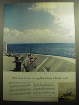 1958 Orient &amp; Pacific Lines Cruise Ad - Run away to sea - £14.78 GBP