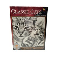 Classic Cats: Poppa Puss 500 Piece Jigsaw Puzzle by David McEnrey Buffalo Games - £15.41 GBP