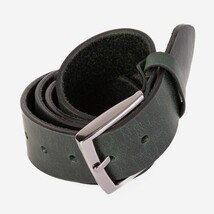 The Prime Forest Green Leather Belt image 6