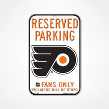 Philadelphia Flyers 11&quot; by 17&quot; Reserved Parking Plastic Sign - NHL - £11.35 GBP