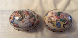 1990 Lenox Gathering Memories 1987 Colonial America Porcelain Easter Egg... - $19.00