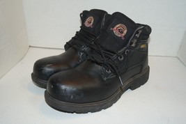 Brahma Mens Work Boots Steel Toe Black Size 9.5 Wide Lace Up RN# 28800794 - £31.23 GBP