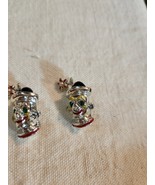Vtg Pair of Girl Clowns W/ Hat &amp; Flower Silver Tone Rhinestone Eyes Broo... - $20.50 CAD