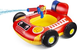 10Leccion Pool Toys for Kids, Toddlers Pool Floats with Water Gun Fire Truck - £17.86 GBP