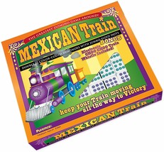 Mexican Train Double 12  Domino Dominoes Color DOTS HUB Jumbo Choo Choo ... - £30.62 GBP