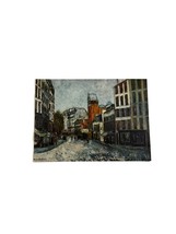 Vintage Maurice Utrillo Art Print Rue Des Abbesses Unframed 10&quot; X 7.25&quot; - £11.84 GBP