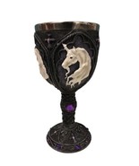 Medieval Royal Unicorn Goblet Resin 7” Chalice Beer Wine Cup Magic Colle... - $34.78 CAD